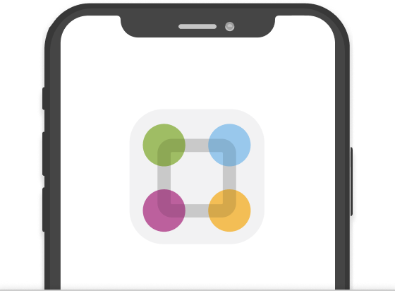 Mobile phone with ParentSquare logo